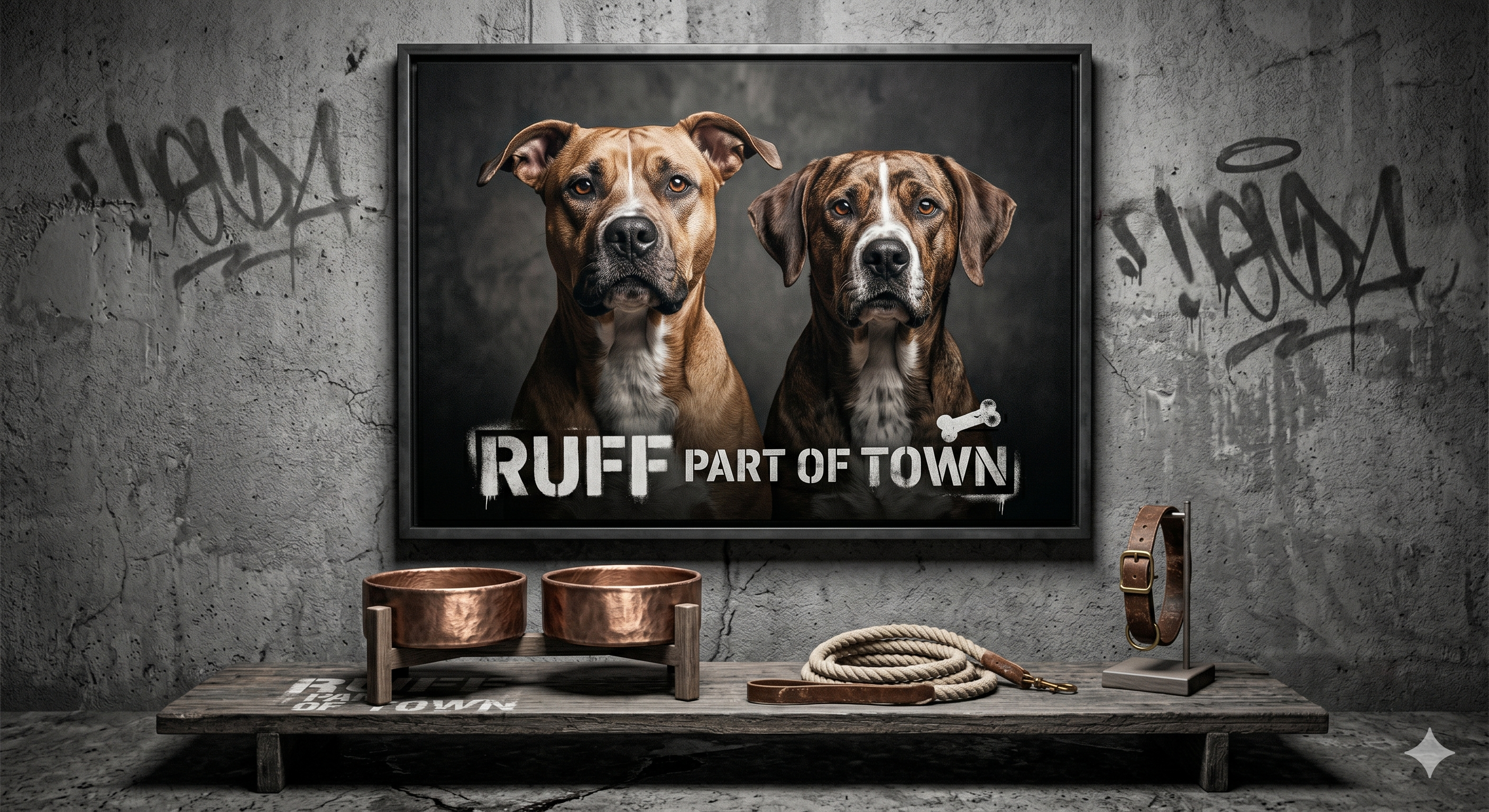 Ruff Part of Town Art and Decor