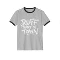 Ringer T-Shirt — "Ruff Part of Town" Dog Lover Tee ("Where Underdogs Become Legends")