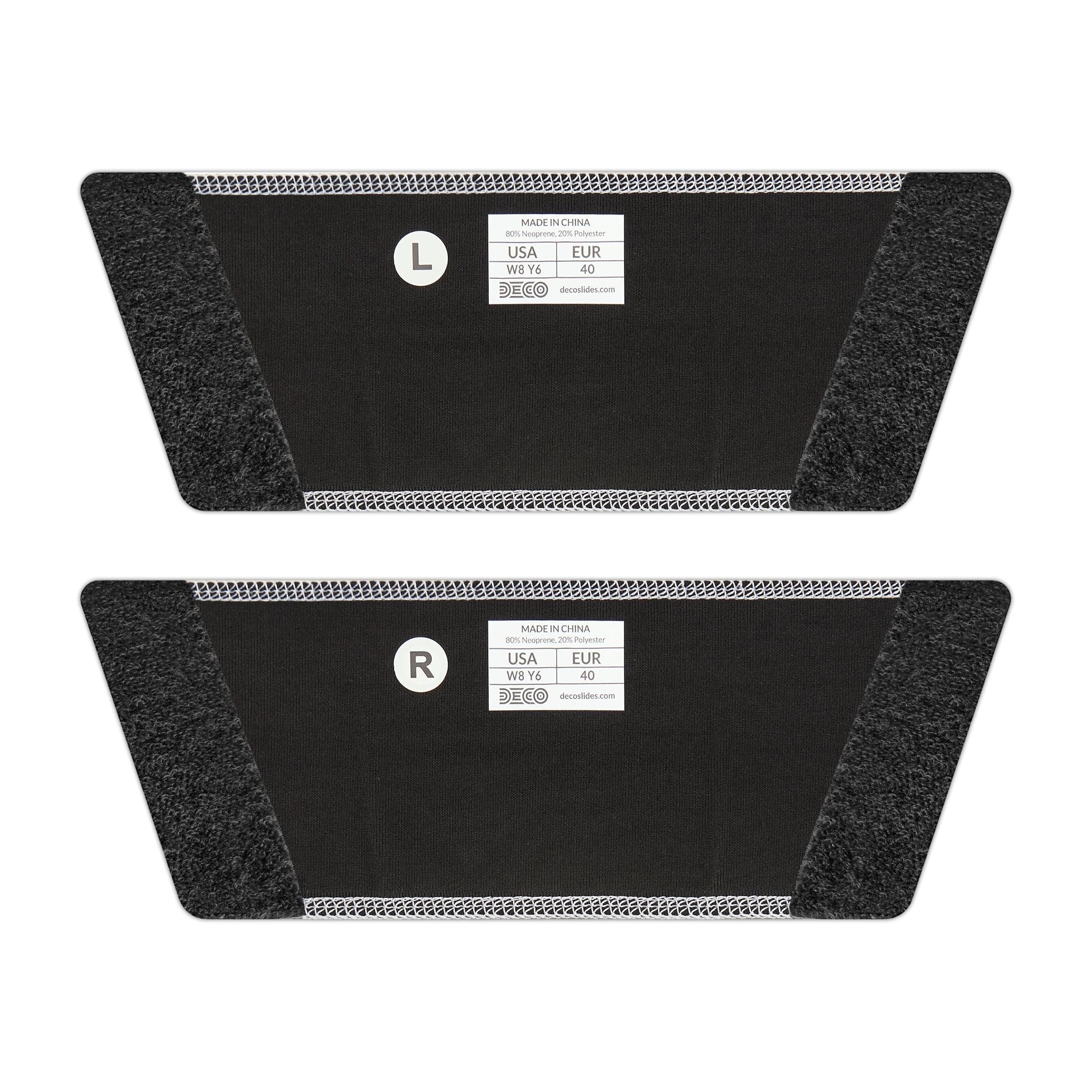 Ruff Part of Town black slide sandals with removable straps, size US 8/EUR 40.