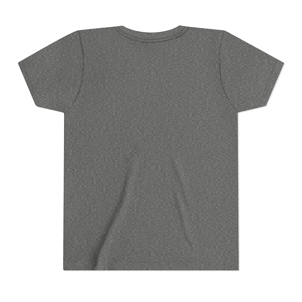 Ruff Part of Town youth short sleeve tee in heather charcoal grey cotton with crew neck and retail fit.