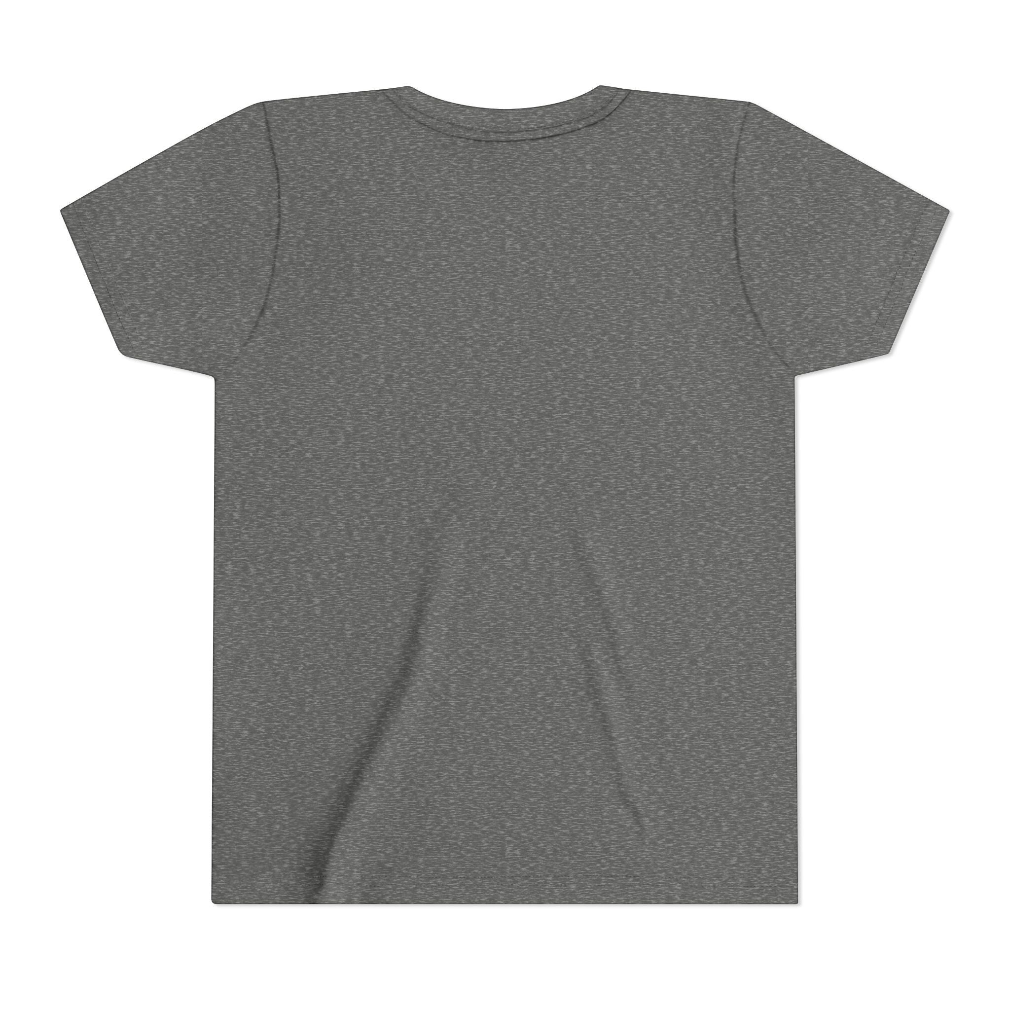 Ruff Part of Town youth short sleeve tee in heather charcoal grey cotton with crew neck and retail fit.