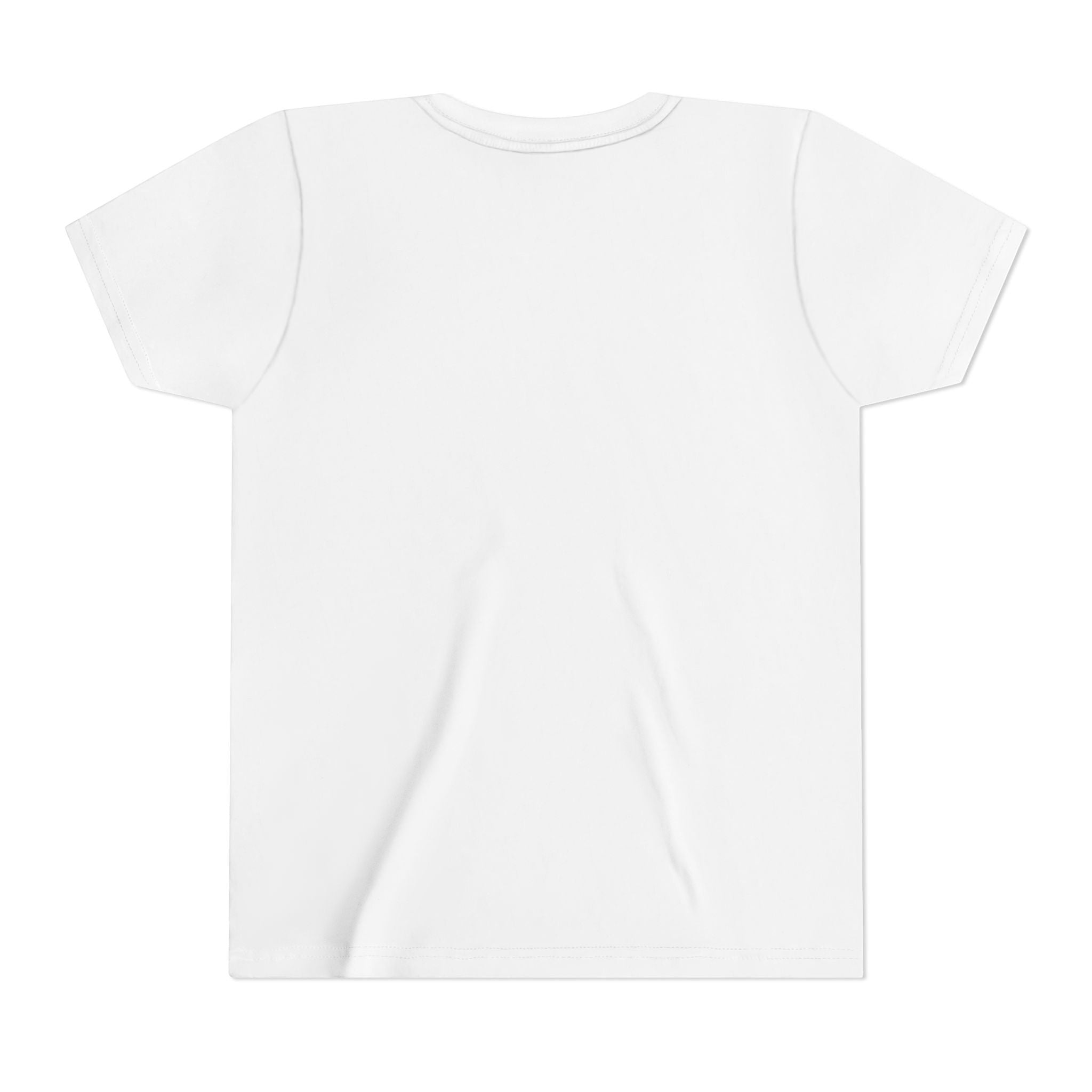 Ruff Part of Town white youth short sleeve cotton t-shirt with crew neck and retail fit.