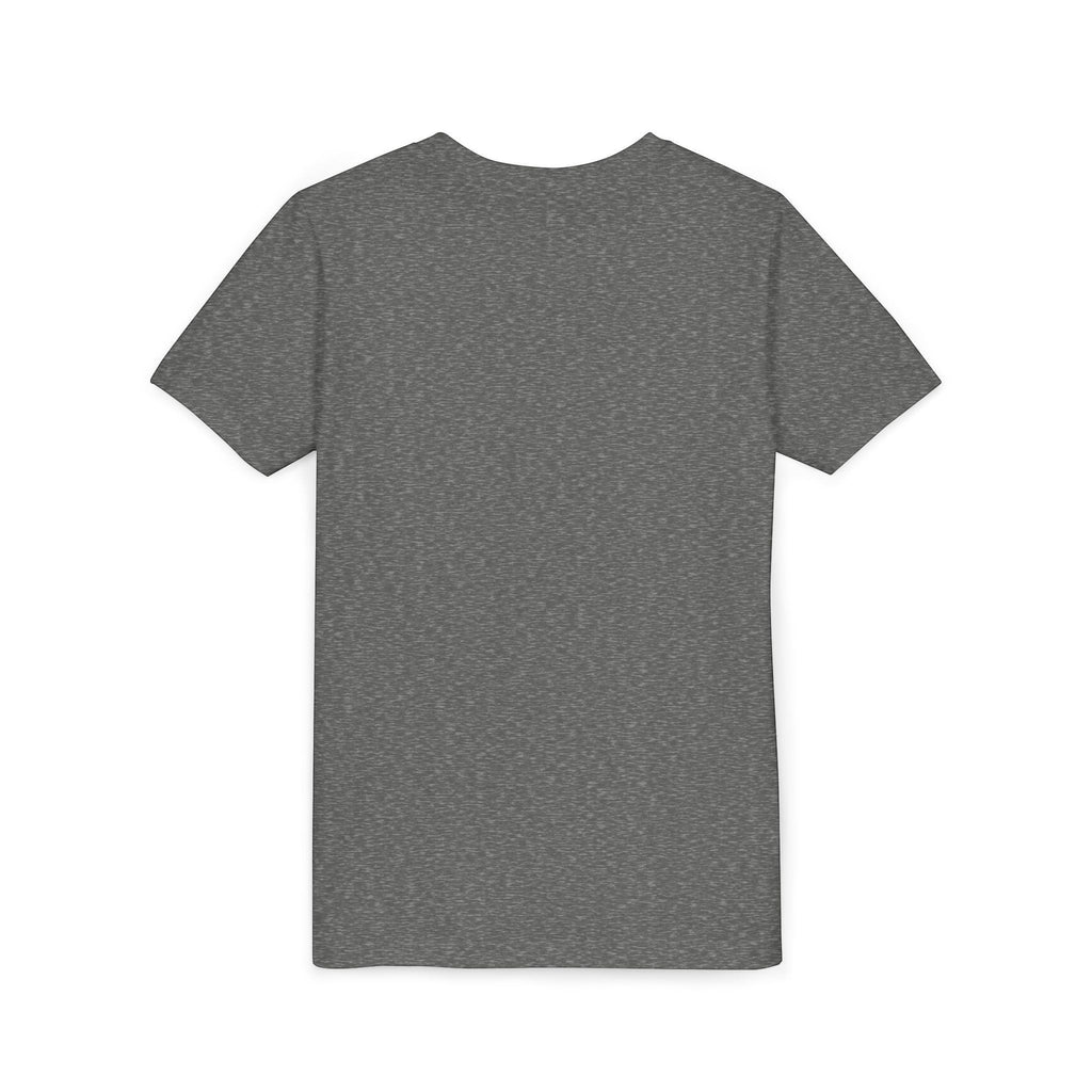 Ruff Part of Town youth short sleeve tee in heather charcoal grey cotton. Features a crew neck and retail fit.