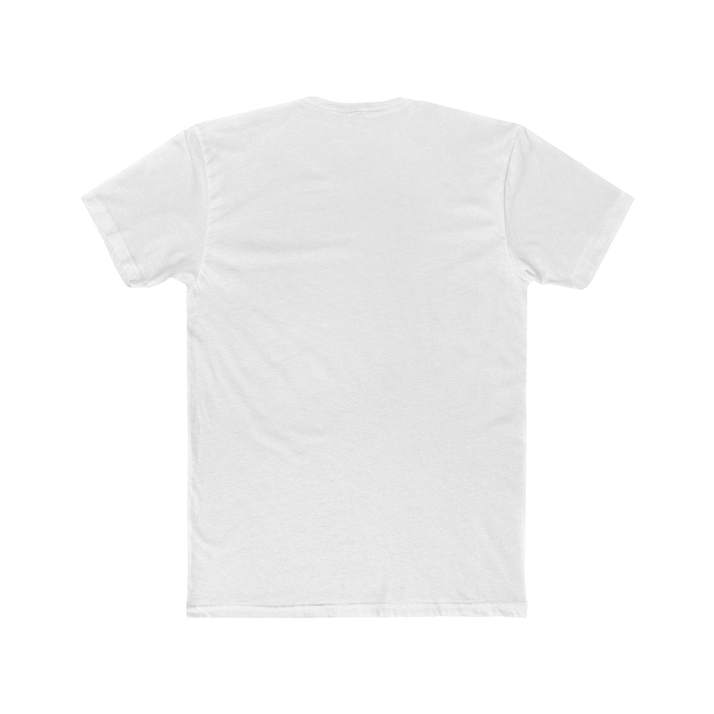 Ruff Part of Town white 100% cotton crewneck t-shirt with dog logo graphic on sleeve.