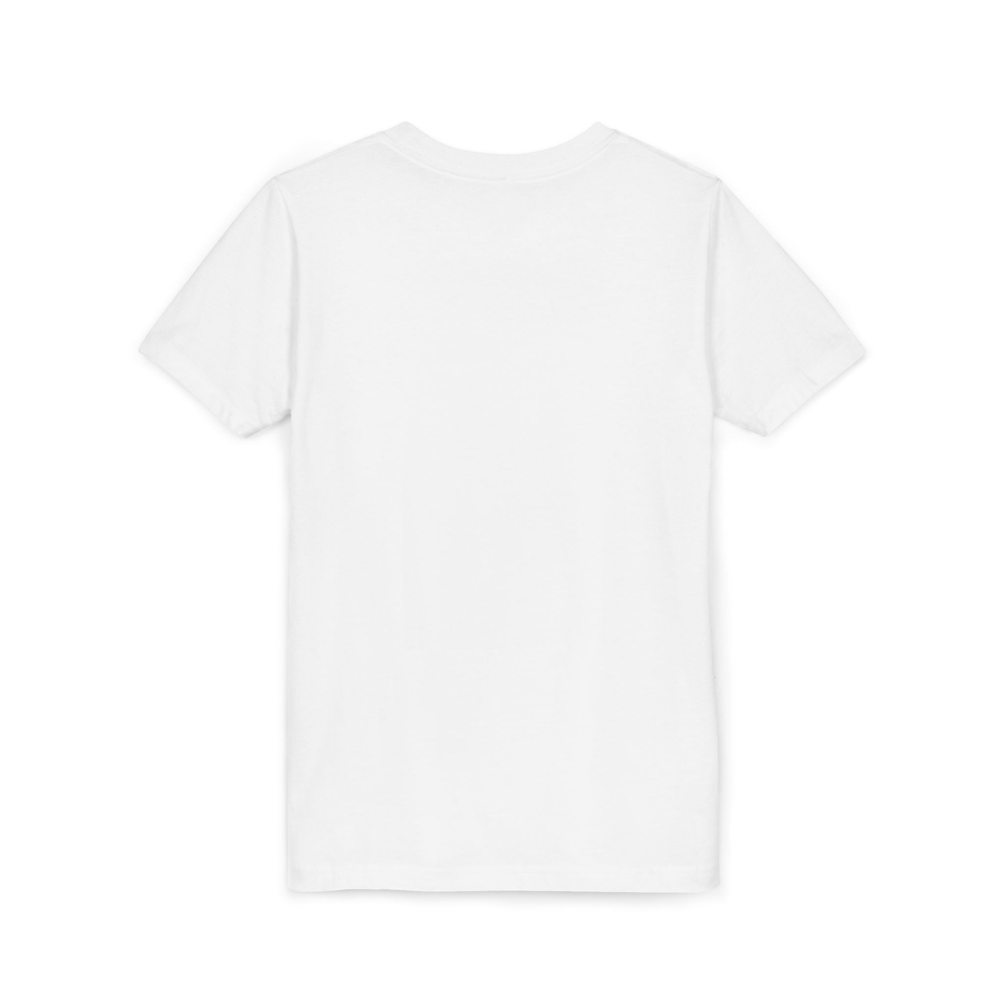 Ruff Part of Town white short sleeve youth t-shirt with crew neck and dog logo graphic on front.